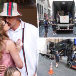 Caos en MSG antes de la boda de Taylor Swift y Travis Kelce mientras se ven camiones quitando cortinas e iluminación