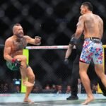 Conor McGregor se lesiona el pie durante una rápida derrota ante Max Holloway en UFC 329, y los fanáticos lo critican